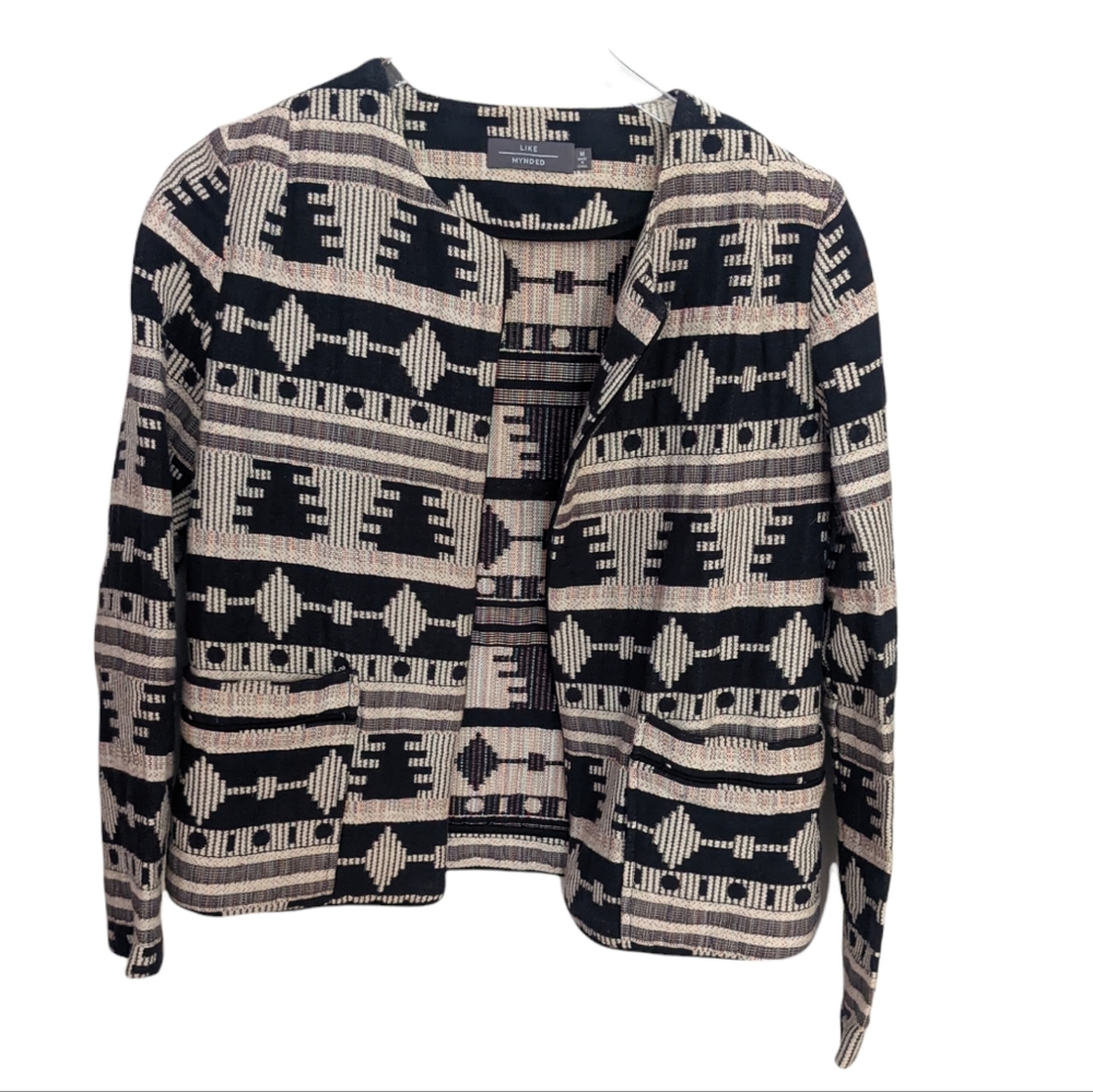 Like Mynded Aztec Woven Blazer